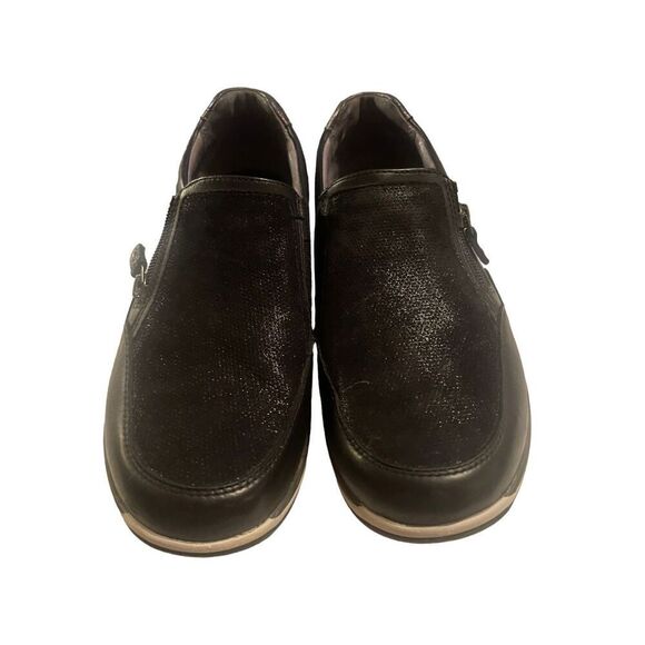 Aravon Womens Black  Good Feet Insoles Pyper Side Zip Sneaker Size 8.5 - Picture 1 of 15
